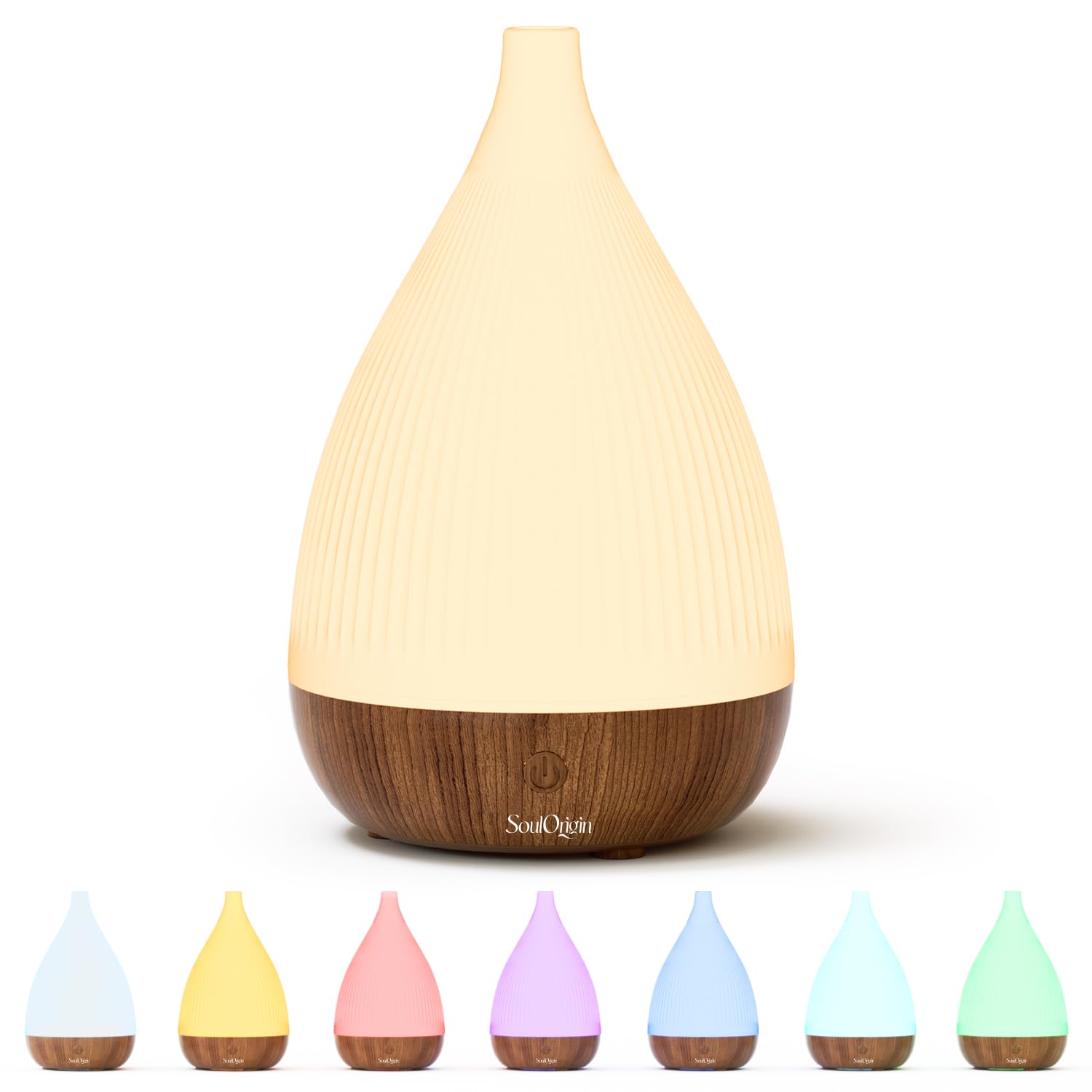 SoulOrigin Ultrasonic Diffuser releasing mist for a calming ambient atmosphere