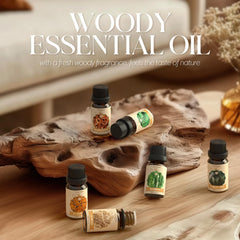 SoulOrigin Woody Oils Teak bottle captured in warm lighting