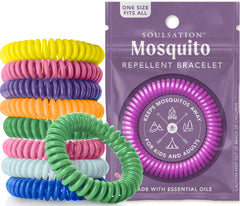SoulSation 15 pack bracelet close-up showing essential oil blend for outdoor use