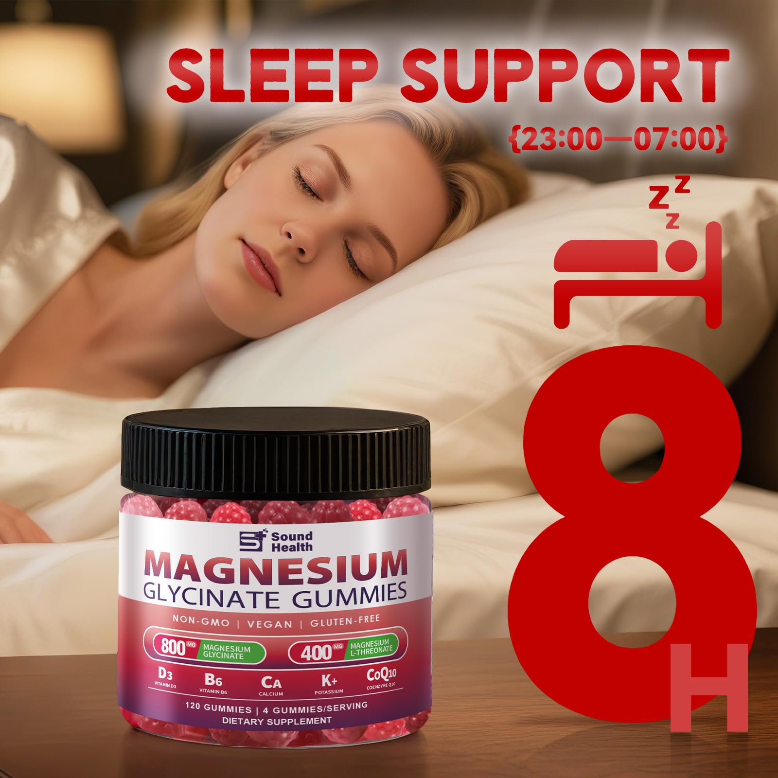 Sound Health Plus 5-in-1 gummies third-party tested seal for transparency