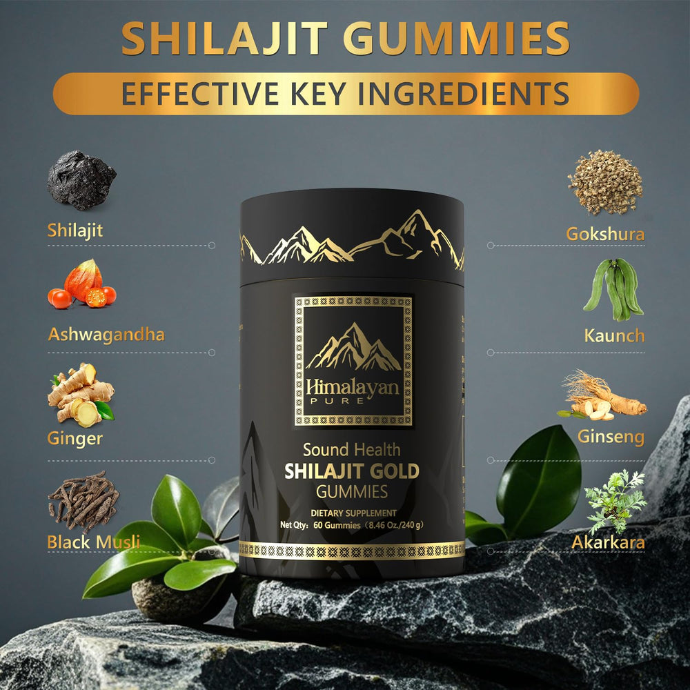 Sound Health Plus Shilajit Gold Gummies texture close-up: tasty and convenient.