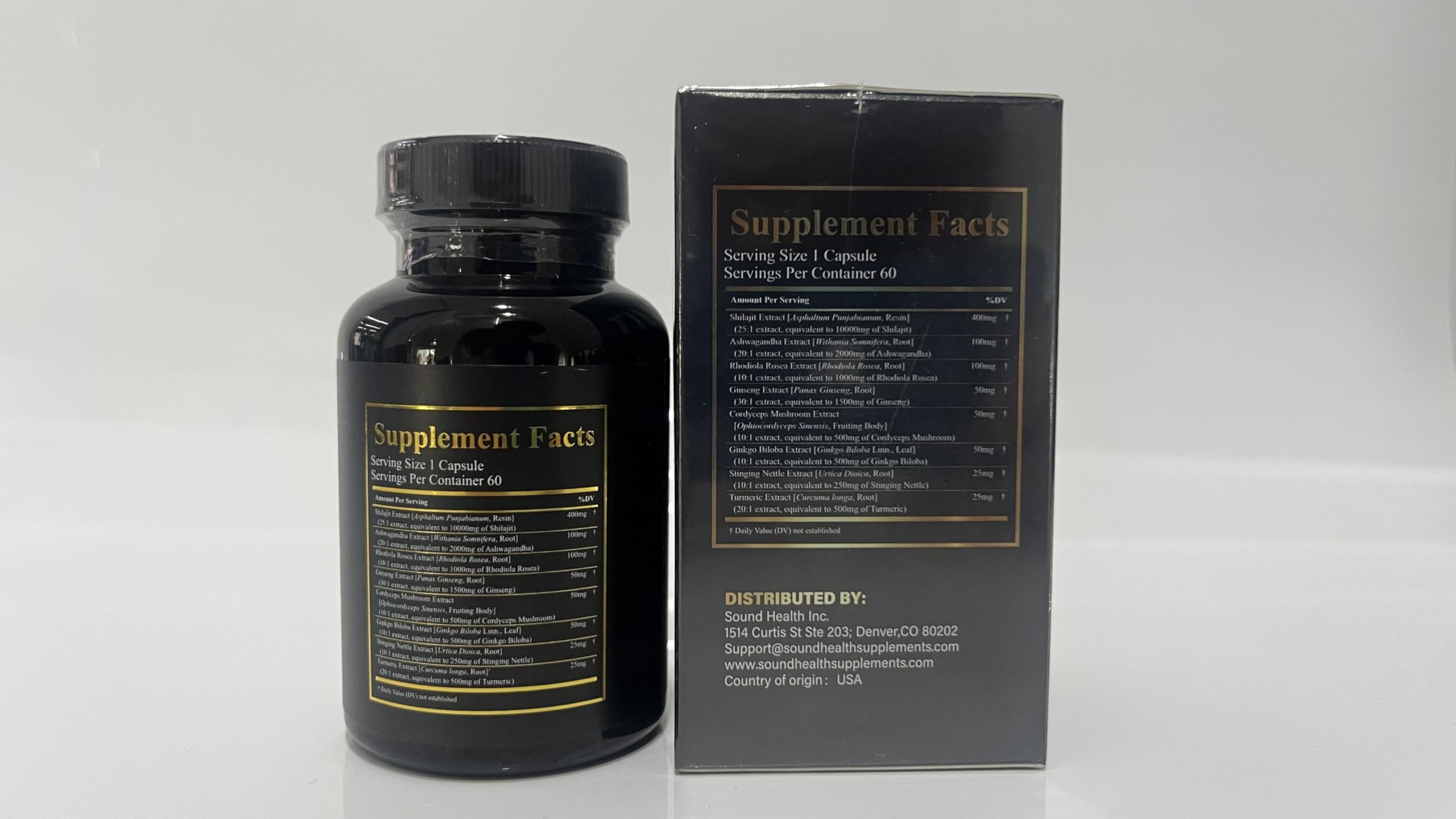 SoundHealth 10000mg-equivalent raw material per serving visible in this concentrate.