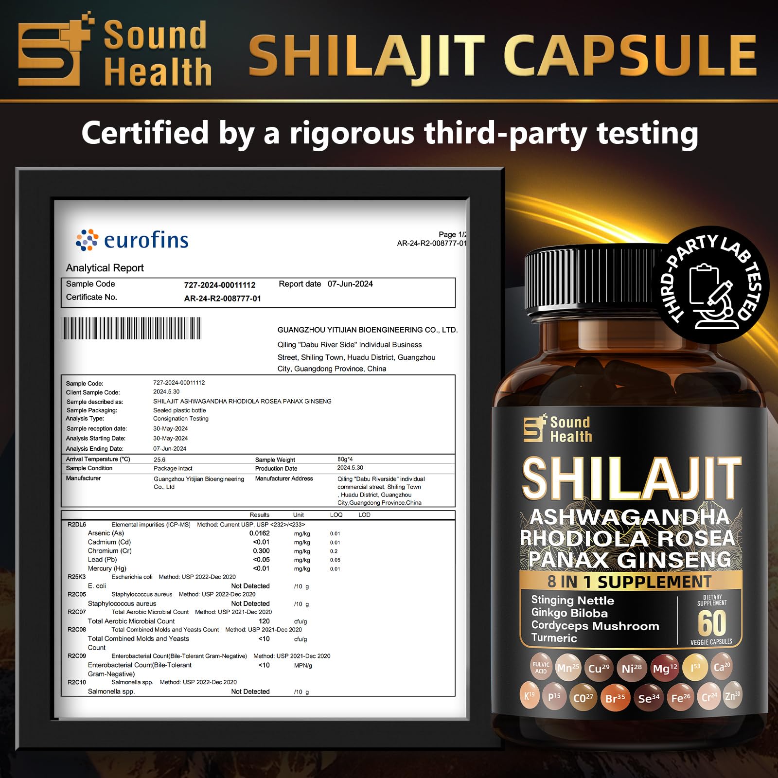 SoundHealth 25-to-1 concentrate extract close-up highlighting potent natural ingredients.