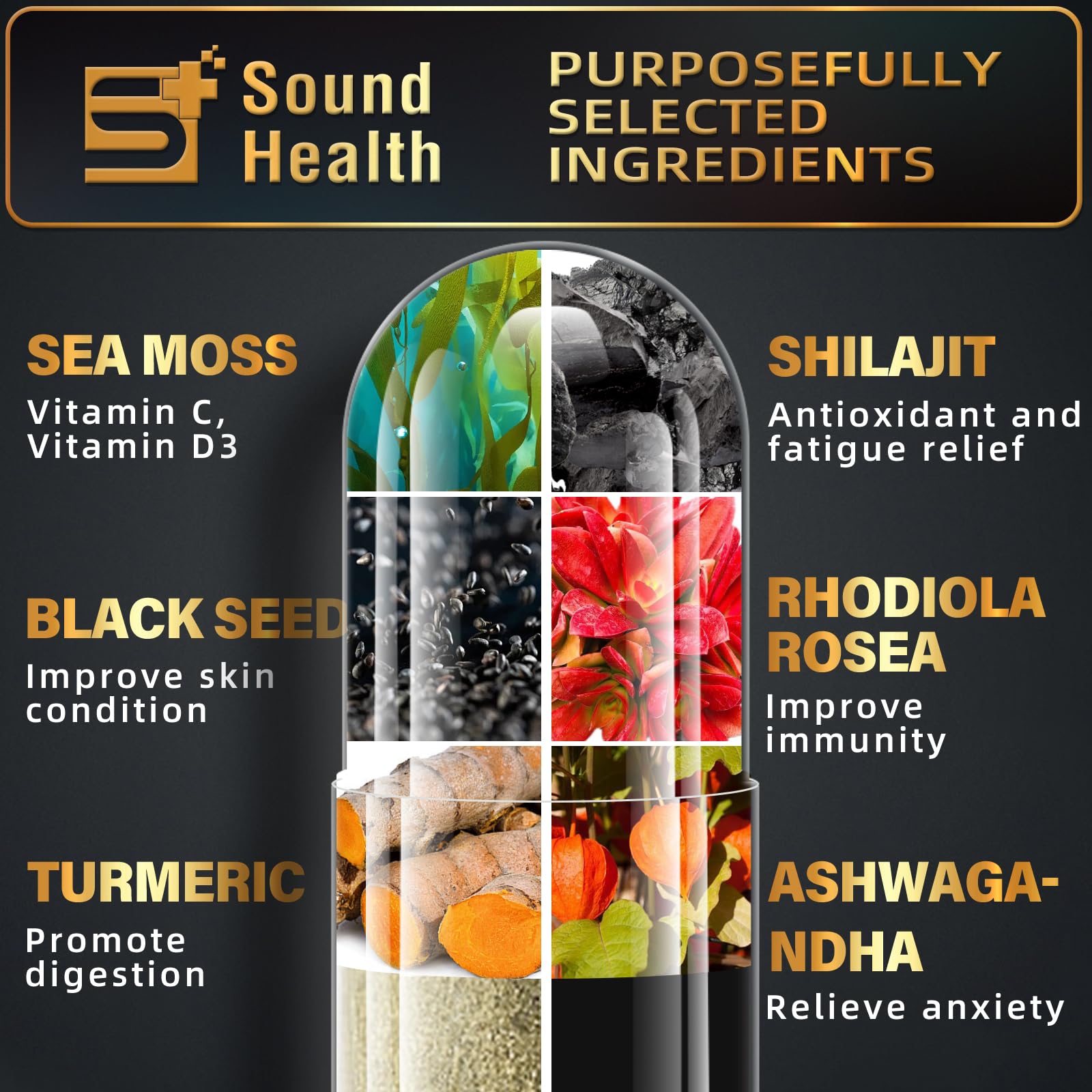 SoundHealth daily routine image suggests two capsules daily.