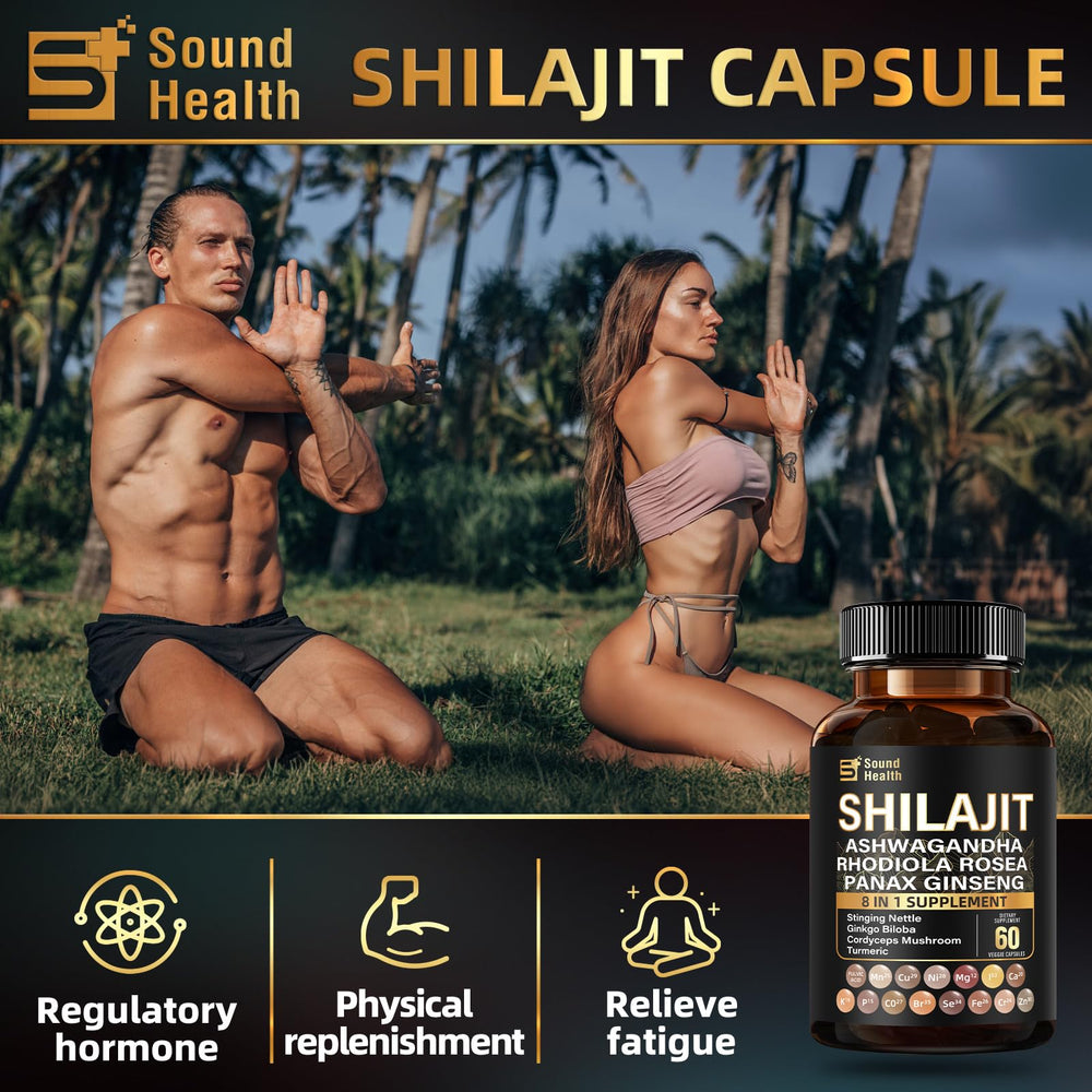 SoundHealth ingredient label close-up highlights 10 botanicals for wellness support.