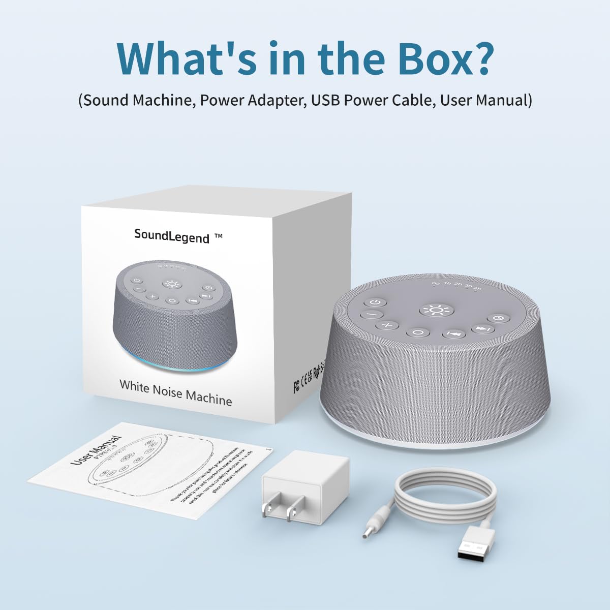 SoundLegend gift-ready sleep machine for travelers and home use.