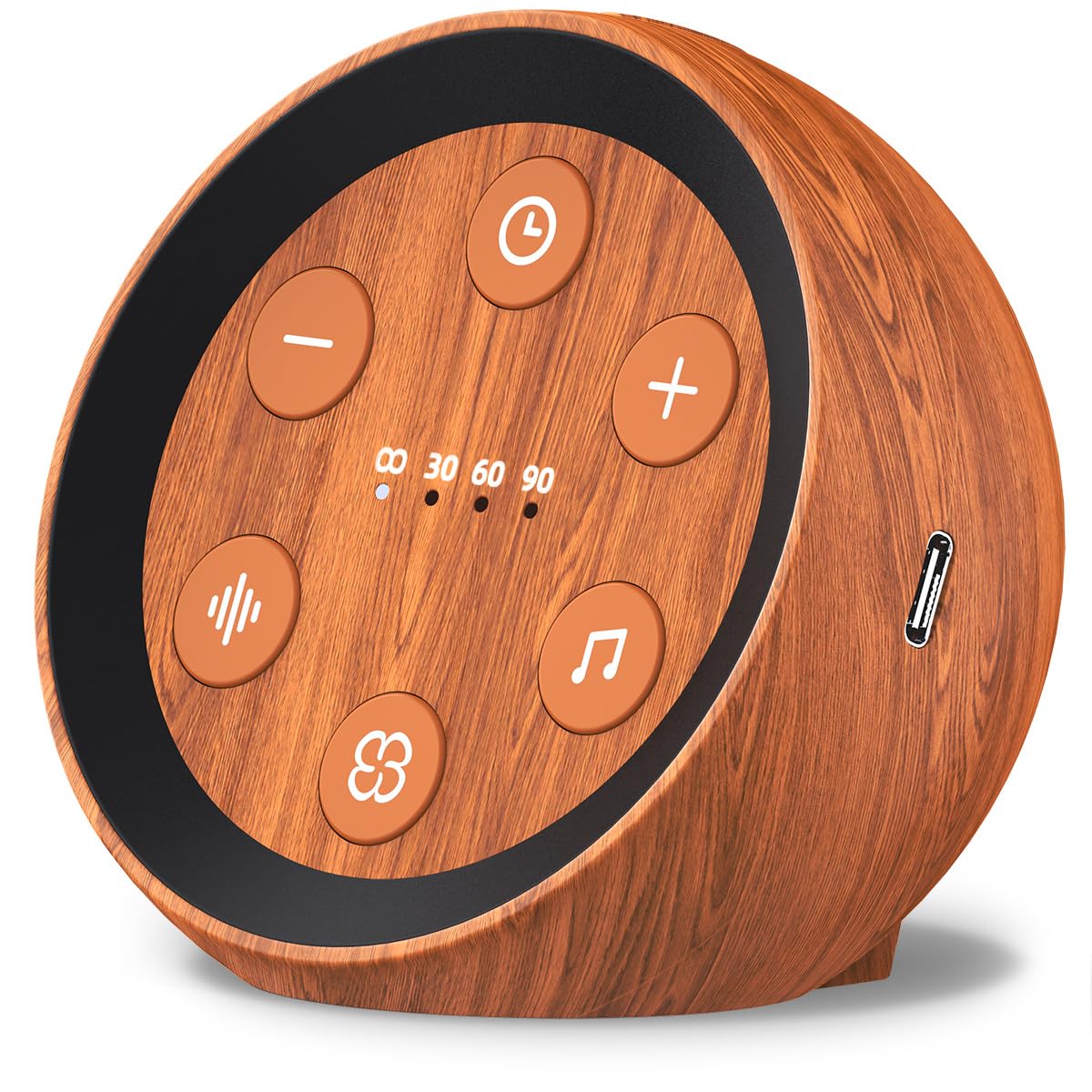 SoundMe battery-powered sound machine front view for travel and quiet nights.