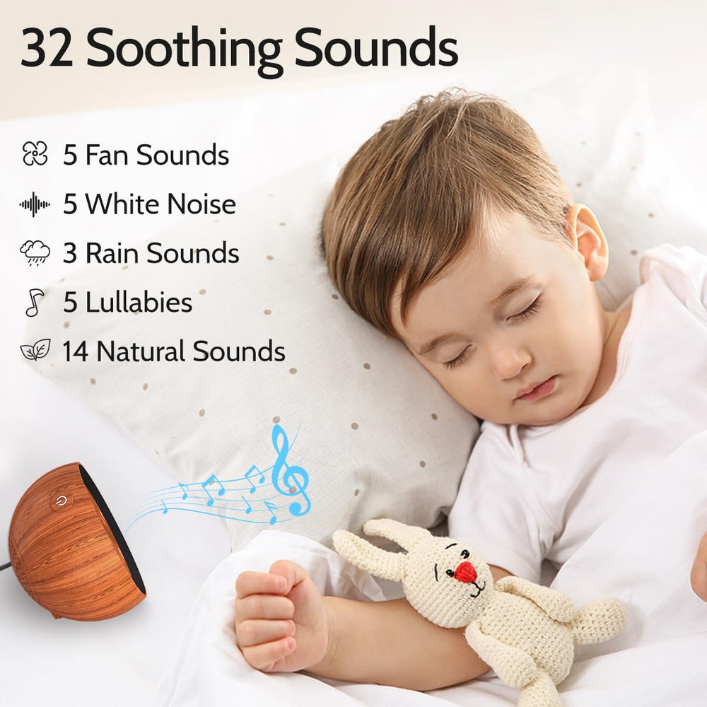 SoundMe Sleep Machine with 36 volume levels for precise sound control