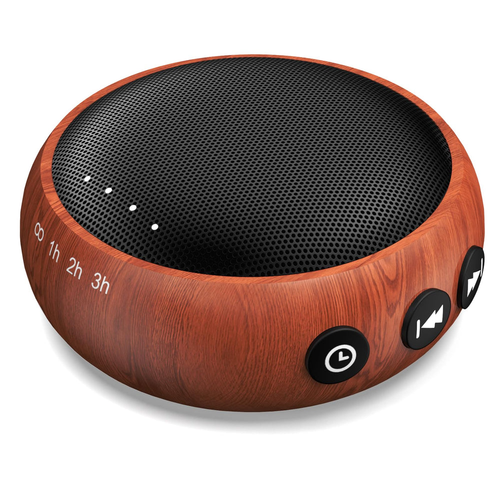 SoundMe Small Sound Machine showing brown noise option for restful sleep.