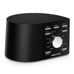 Sound+Sleep front panel controls for quick, personalized sound sessions.