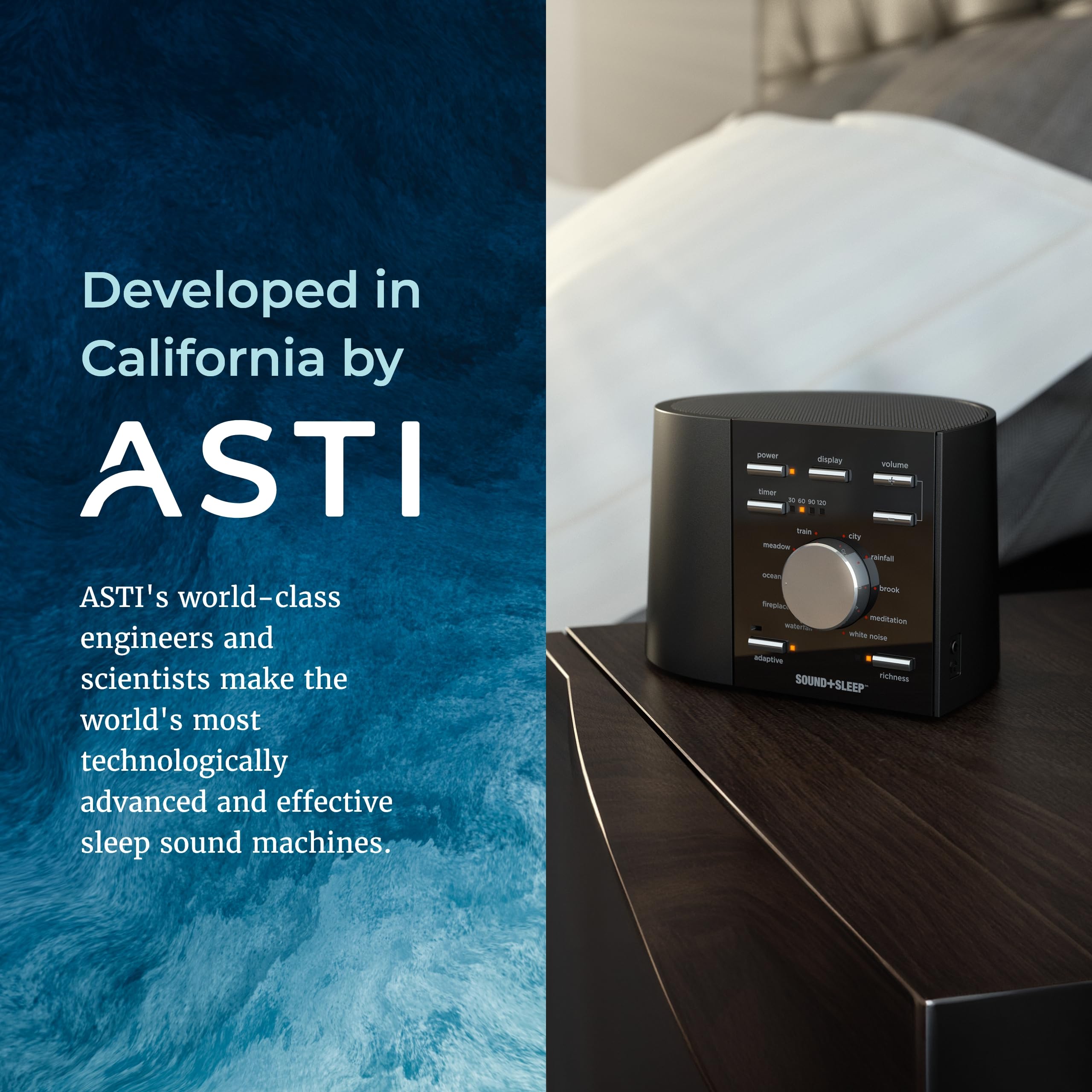 Sound+Sleep timer icon helps plan a distraction-free session.