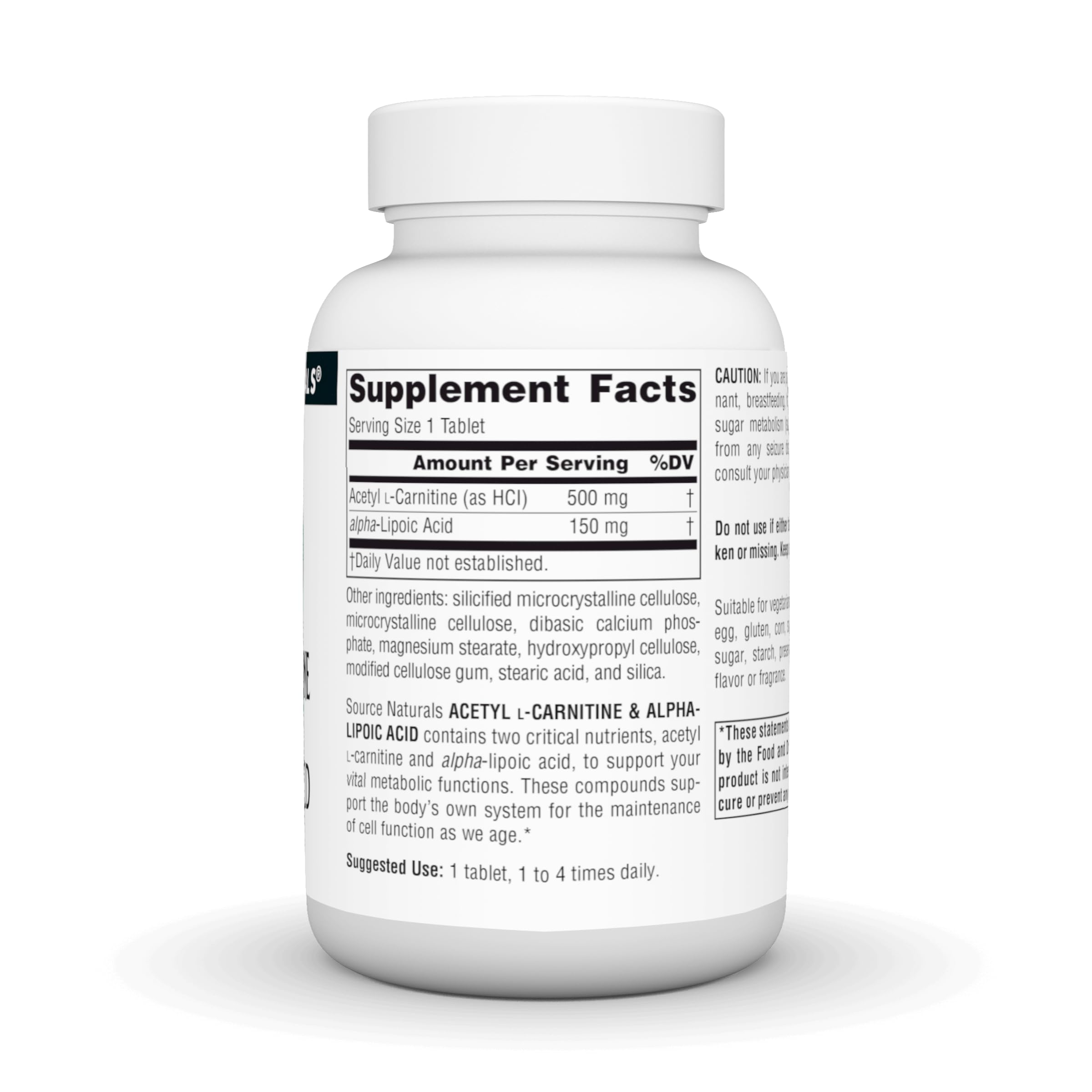 Source Naturals capsules close-up showing vegetarian formula