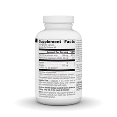Source Naturals Activated Quercetin bottle label closeup highlighting ingredients.