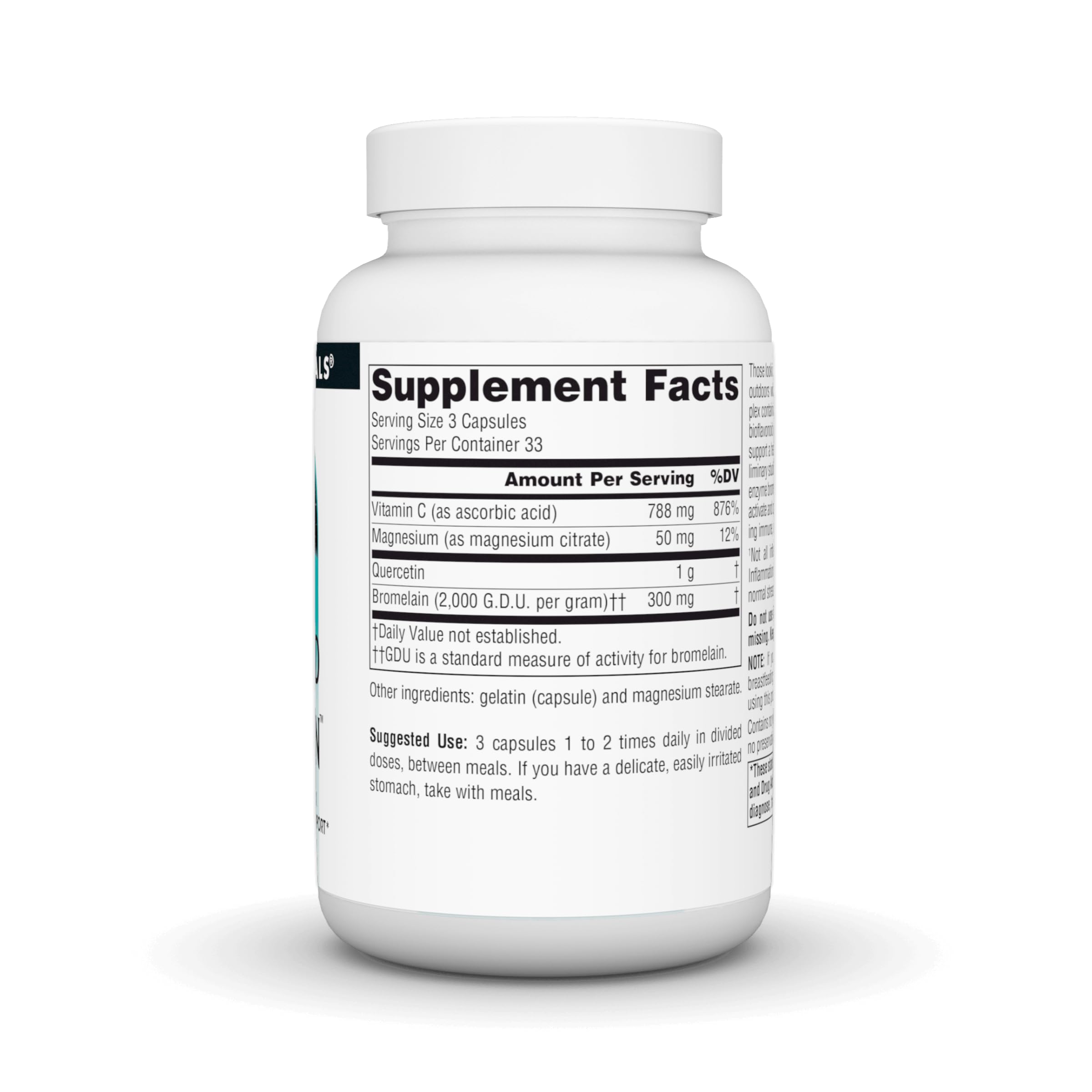 Source Naturals Activated Quercetin capsules close-up for seasonal comfort