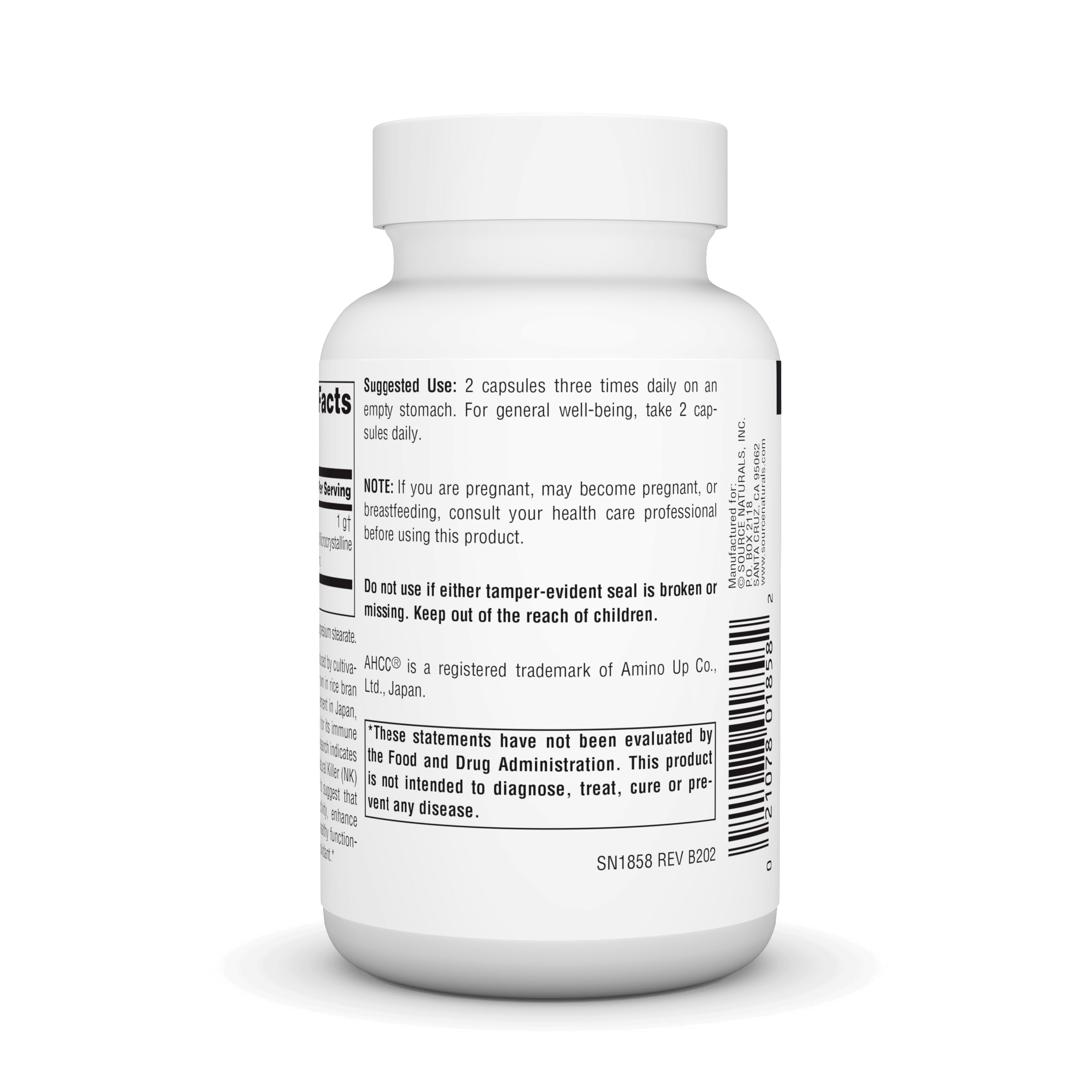 AHCC capsules displayed to illustrate product form and use.
