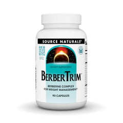 Source Naturals BerberTrim bottle with capsules for daily weight-management support.