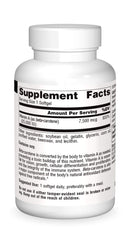 Source Naturals Beta Carotene label with product details.