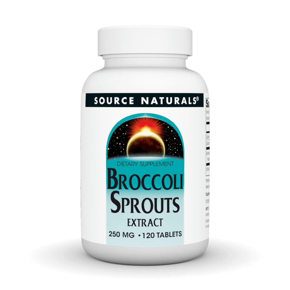 Source Naturals broccoli sprouts extract bottle for daily wellness routine