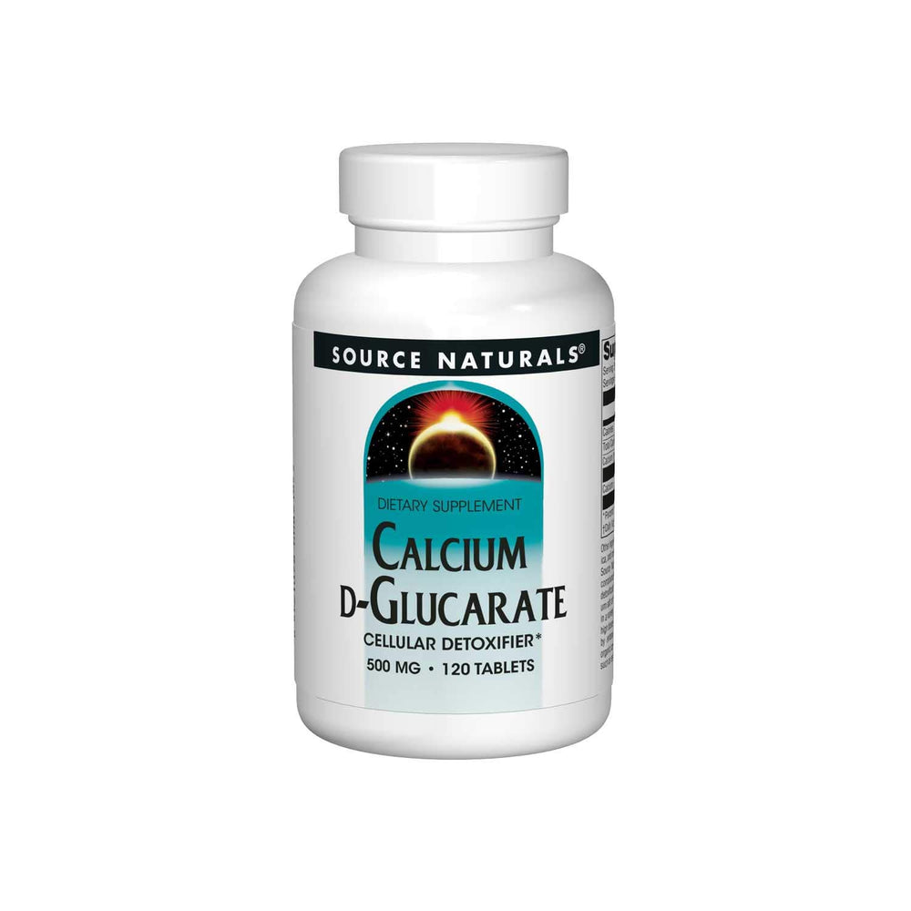 Source Naturals Calcium D-Glucarate bottle front for daily wellness support.