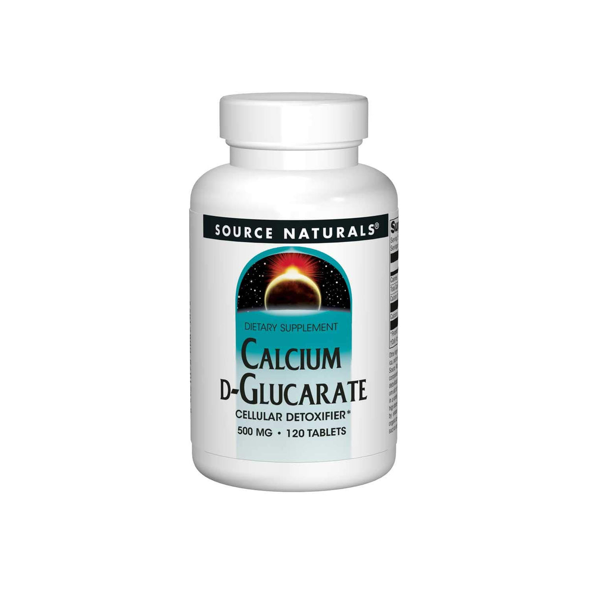 Source Naturals Calcium D-Glucarate bottle front for daily wellness support.