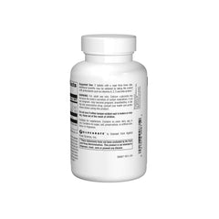 Source Naturals Calcium D-Glucarate tablets close-up highlighting 500 mg dosage.