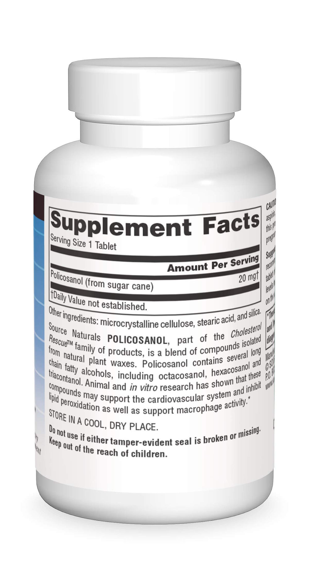 Source Naturals Cholesterol Rescue family lineup featuring natural wax-derived policosanol.
