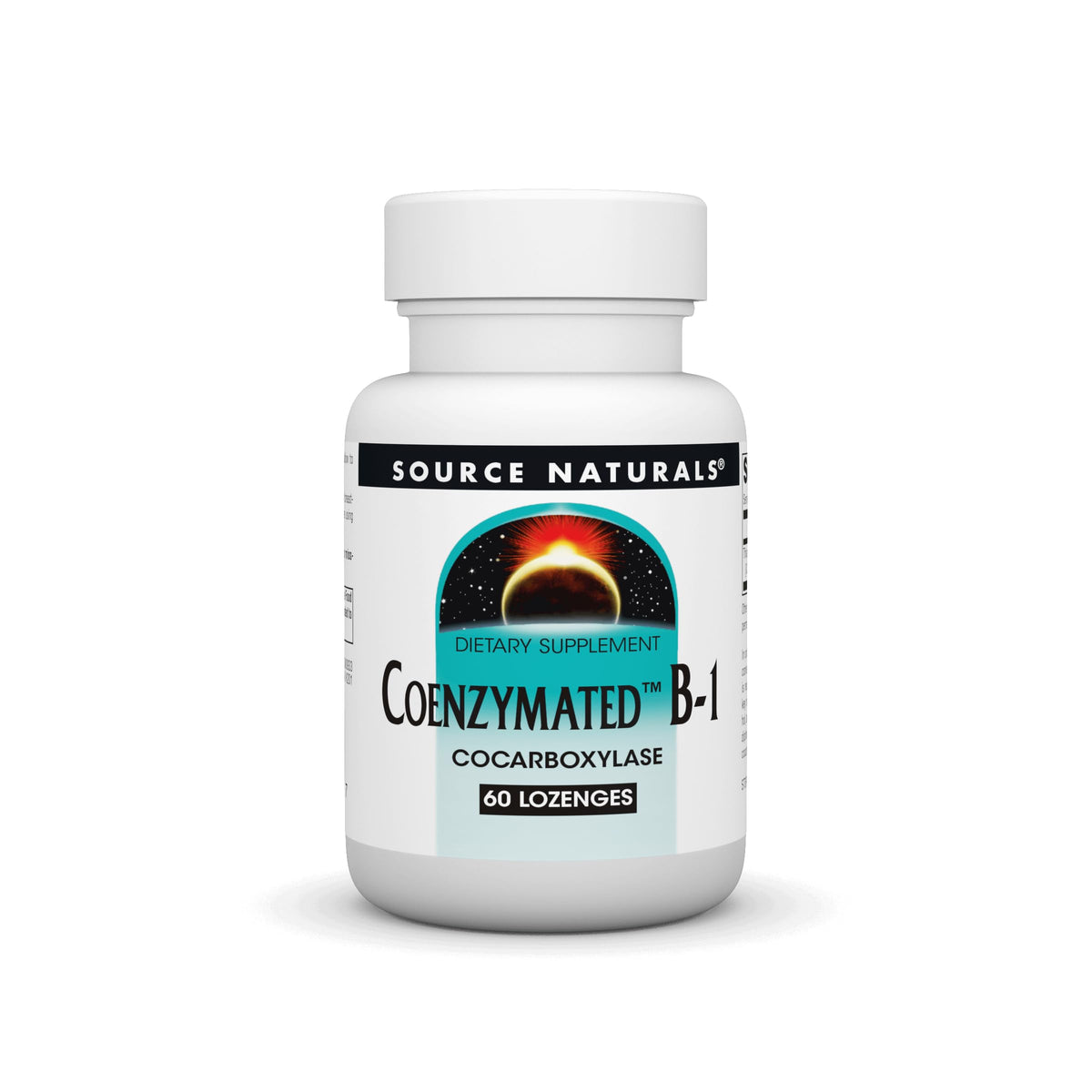 Source Naturals Coenzymated B-1 bottle showing trusted quality for daily use