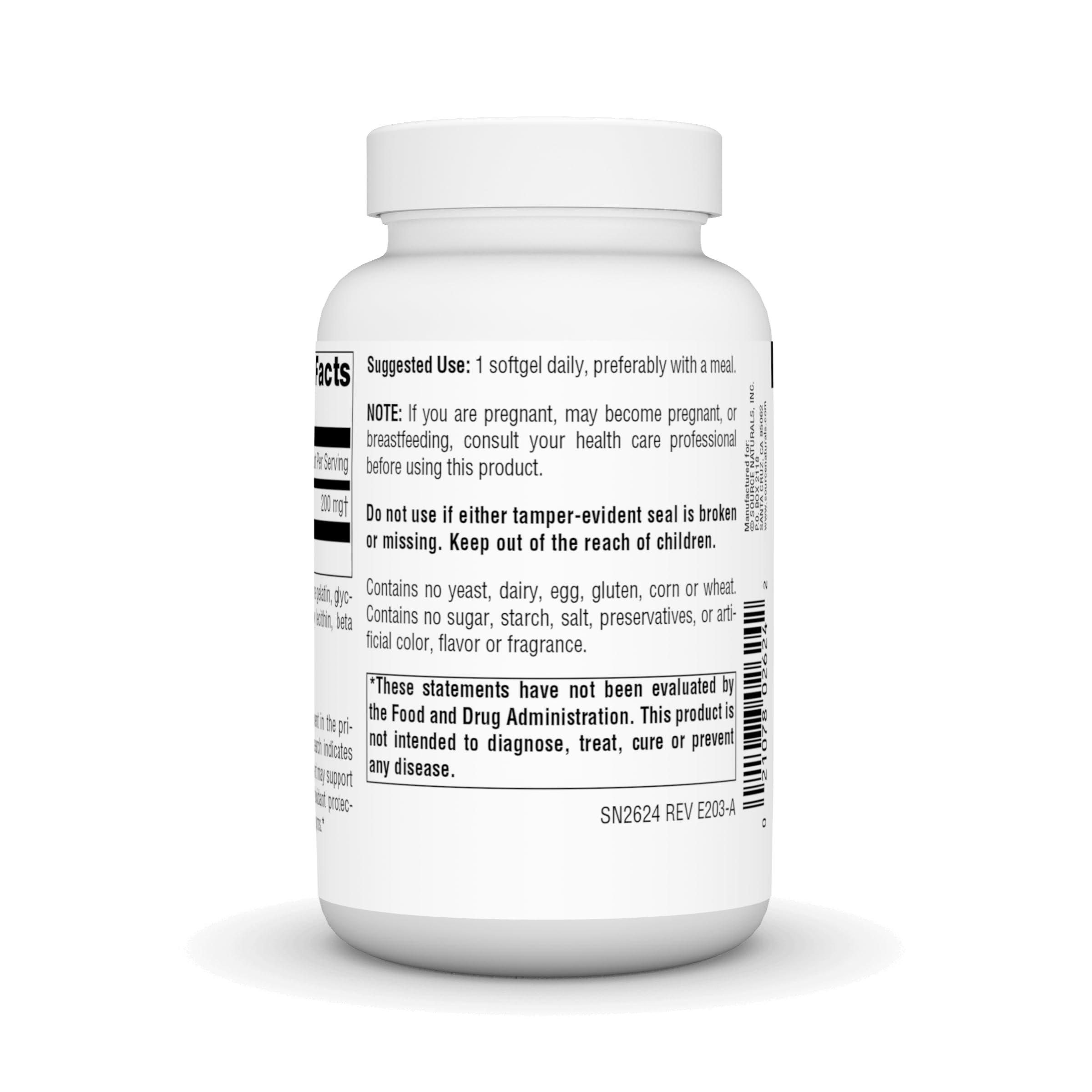 Source Naturals CoQ10 packaging front view showing 90-count bottle for easy purchase.