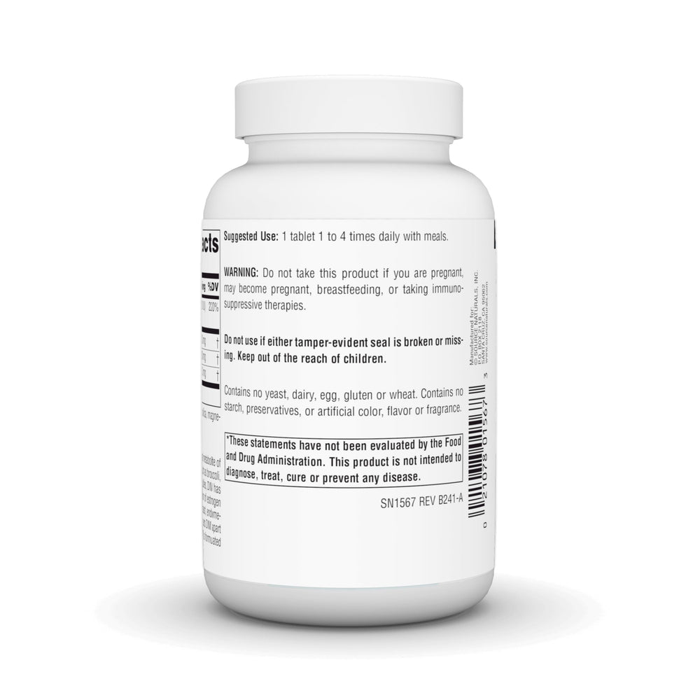 Source Naturals DIM with BioPerine highlights absorption friendly formulation.