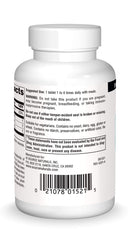 Close-up of Source Naturals DIM capsules highlighting vegetarian formula