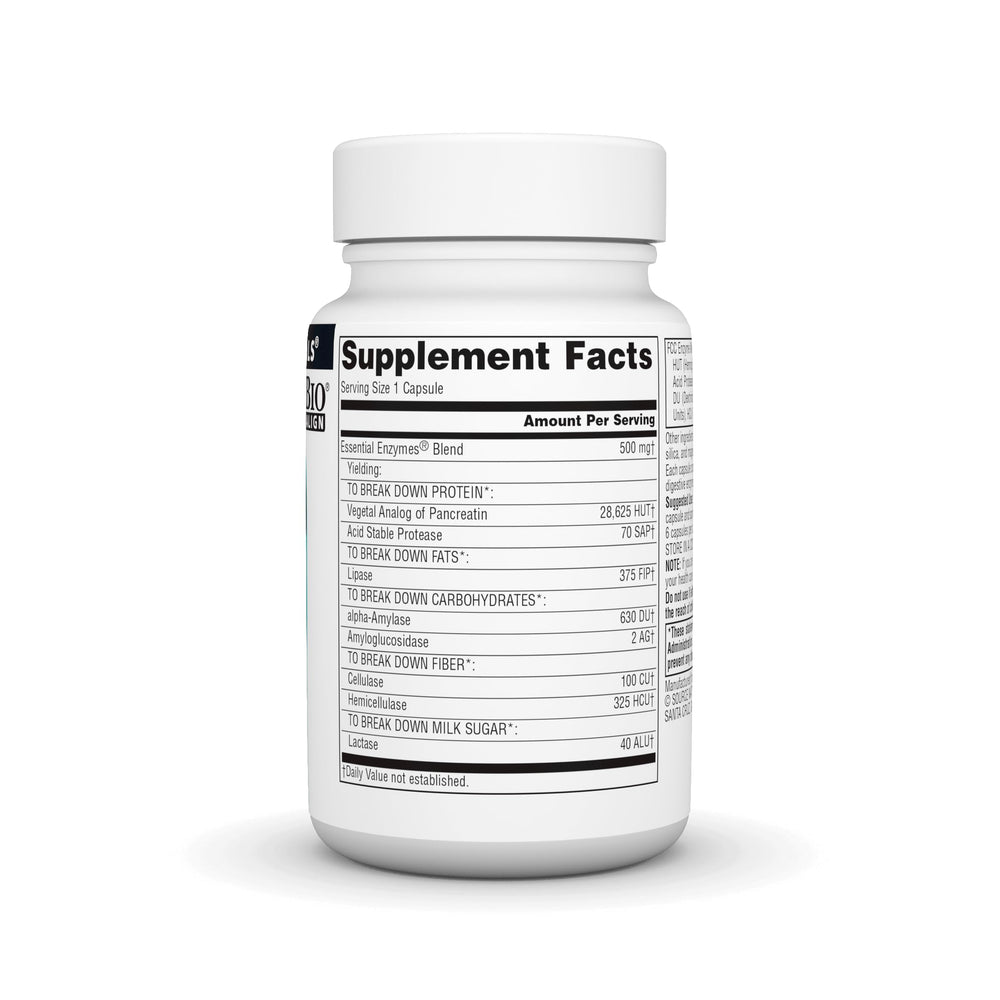 Source Naturals Essential Enzymes capsules for daily digestion support
