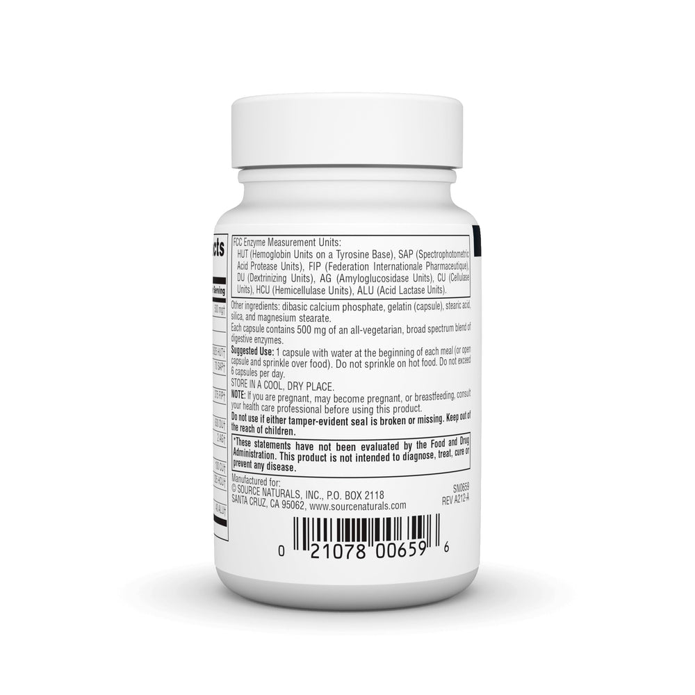 Capsules sprinkled on food to tailor intake with Essential Enzymes