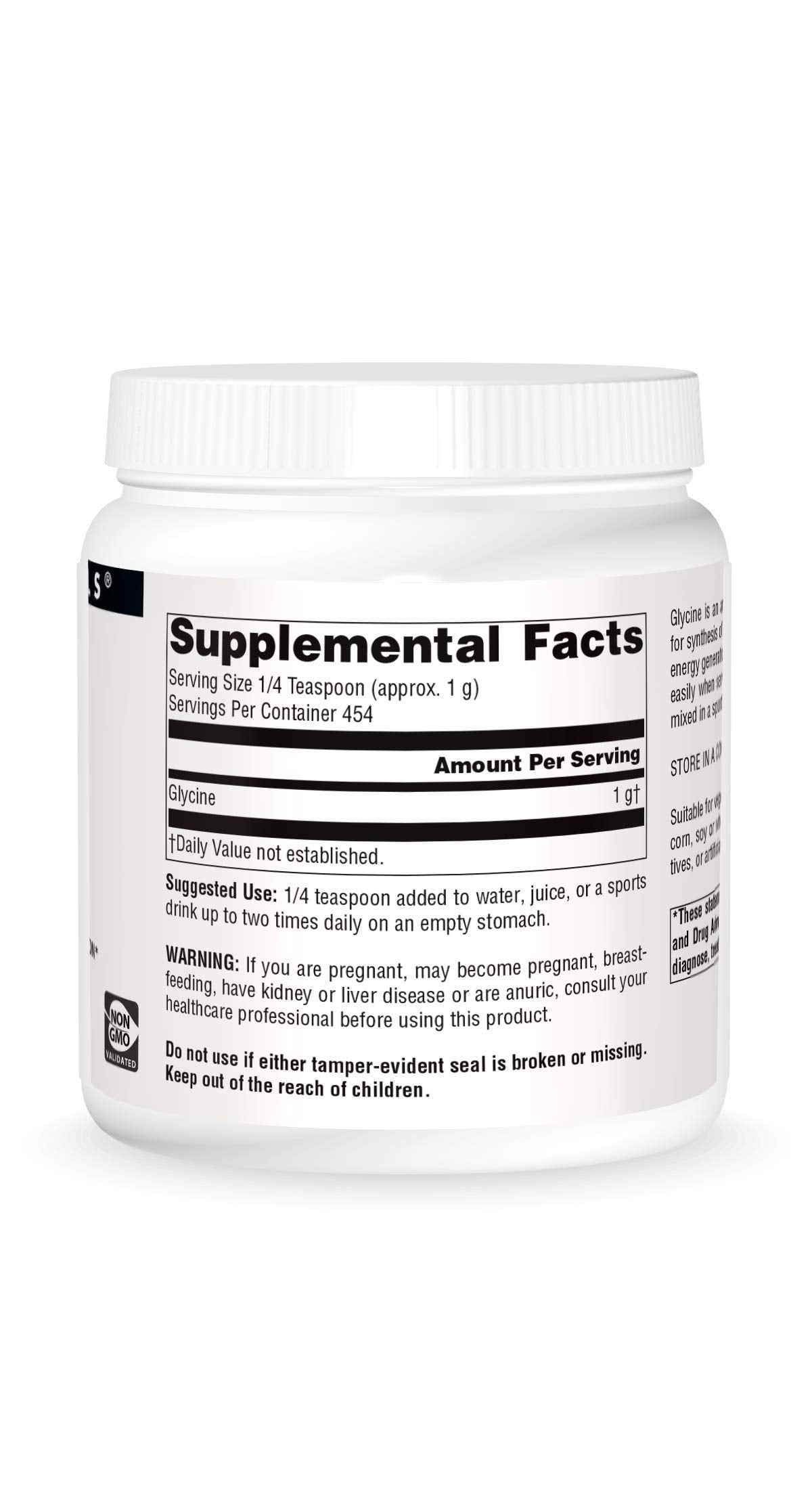 Source Naturals Glycine Powder mixed-in-sports-drink for daily amino acid supplementation