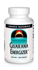 Source Naturals Guarana Energizer bottle front showing natural caffeine boost