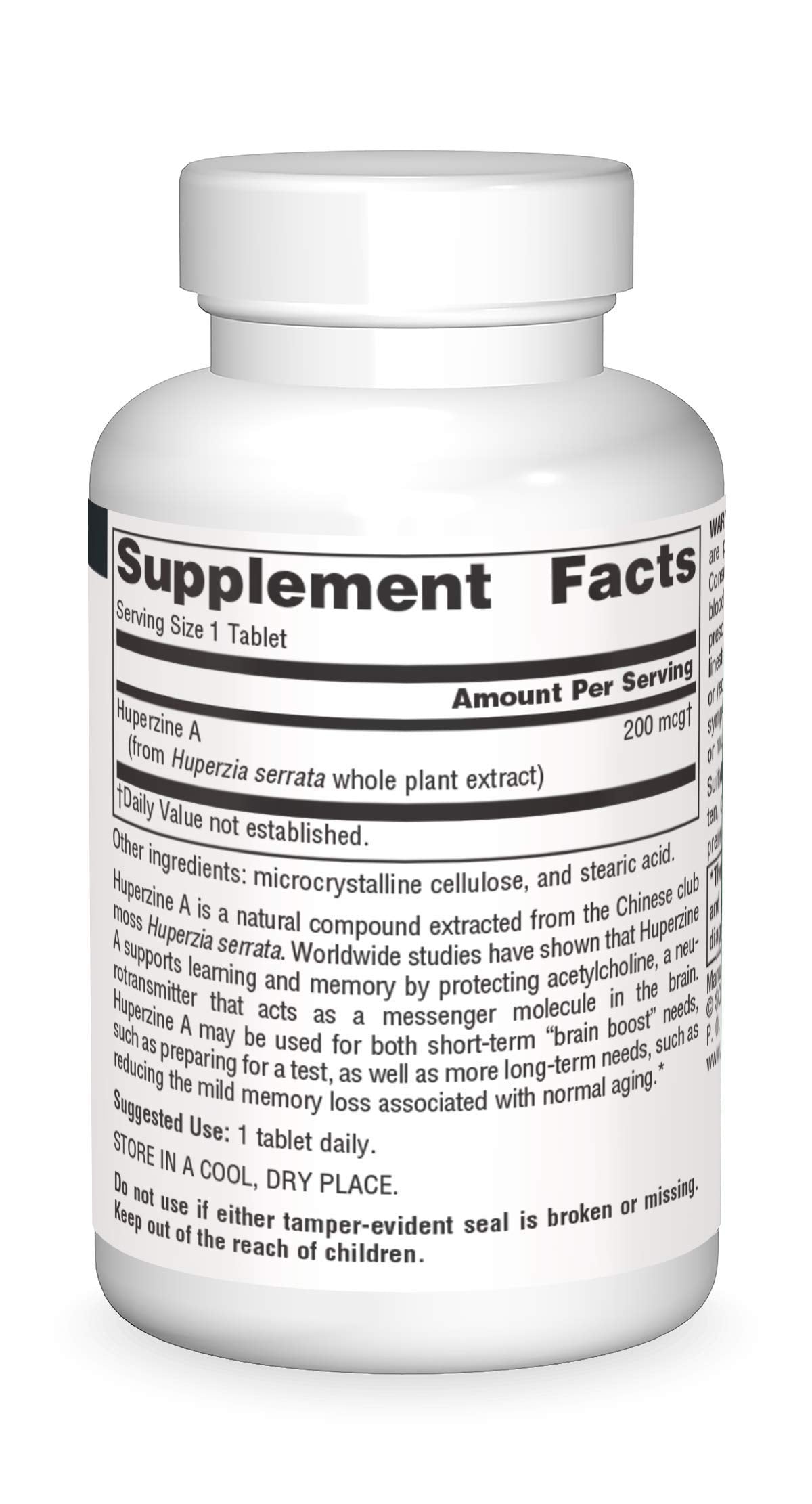 Pouring Huperzine A bottle to show easy daily dosing.
