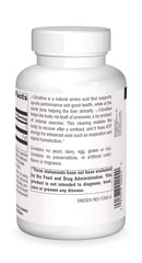 Close-up of L-Citrulline 1000mg tablets in the container.