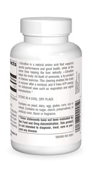Source Naturals L-Citrulline label close-up showing amino acid supplement for sports support.