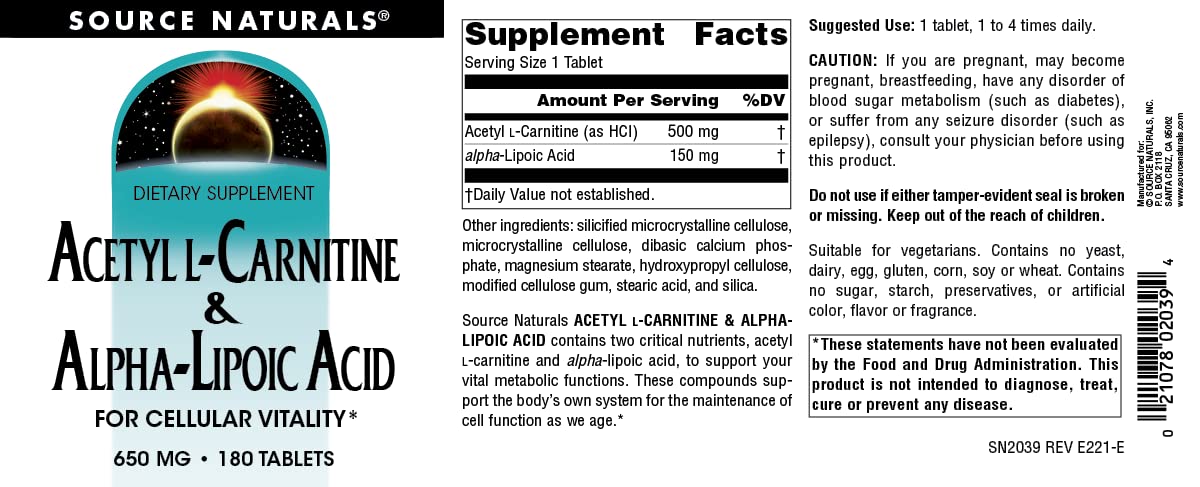 Source Naturals bottle displays Made in USA and cGMP manufacturing standards.
