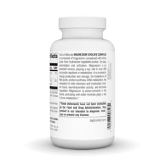 Source Naturals Magnesium Chelate nutrition facts panel shows essential mineral support