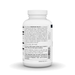 Close-up of Source Naturals Magnesium Malate tablets highlighting easy-to-swallow form.