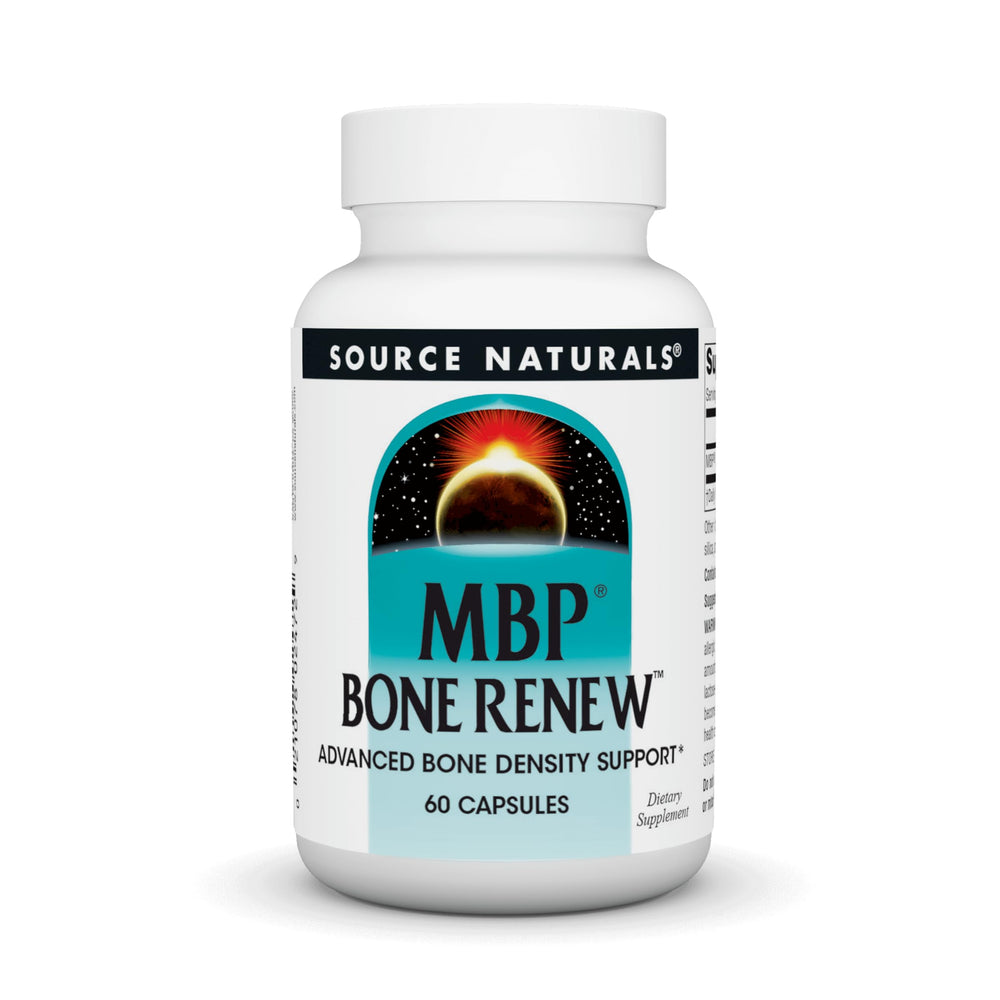Source Naturals MBP Bone Renew bottle with capsules for daily bone support.