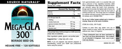 Source Naturals Mega-GLA 300 capsule texture macro shot signals product quality