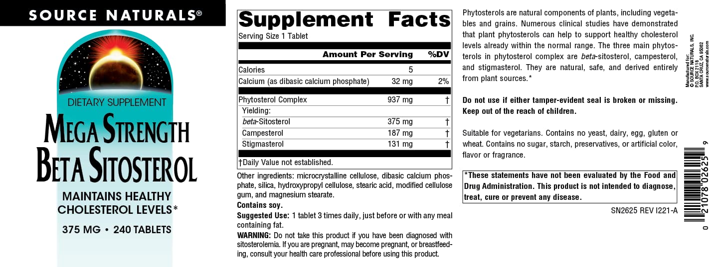 Ingredients panel highlights vegetarian formula and absence of common allergens