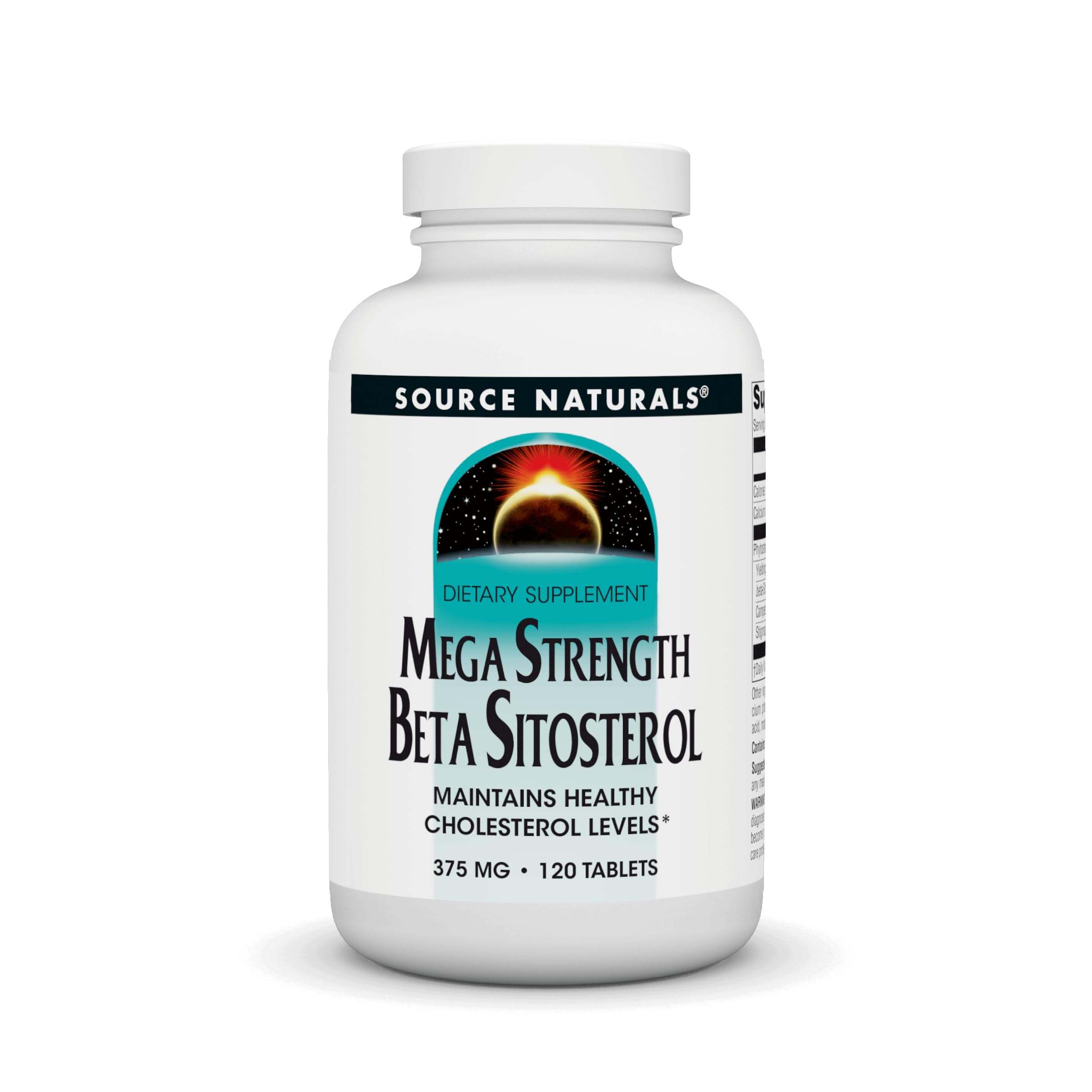Source Naturals Mega Strength Beta Sitosterol bottle front for daily wellness support