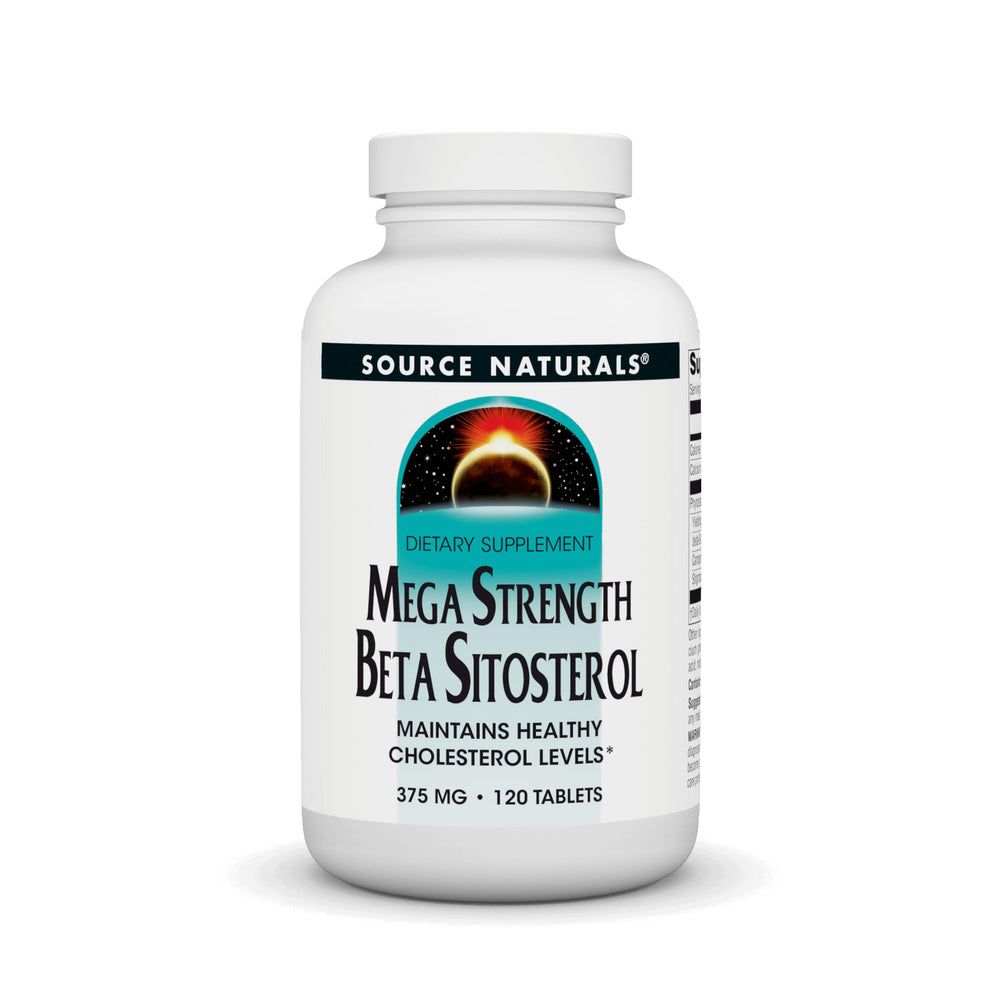 Source Naturals Mega Strength Beta Sitosterol bottle front for daily wellness support