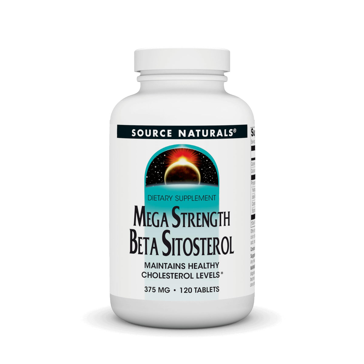 Source Naturals Mega Strength Beta Sitosterol bottle front for daily wellness support