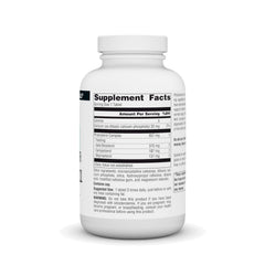 Source Naturals Beta Sitosterol label closeup highlighting formulation details