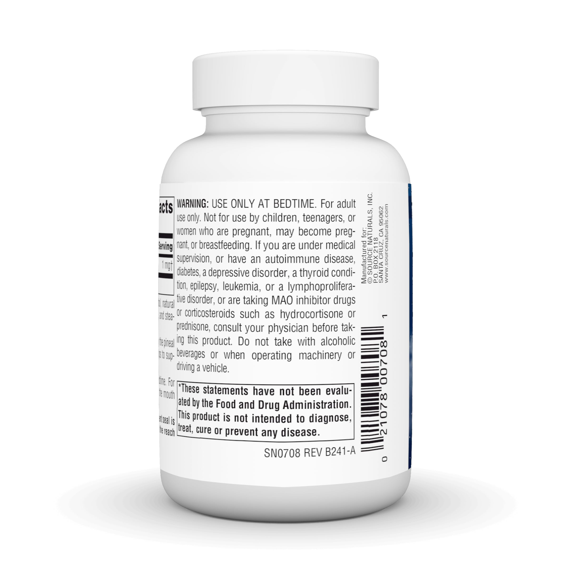 Source Naturals Melatonin 300-count packaging emphasizes long-lasting nightly support.