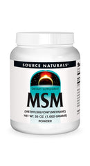 Source Naturals MSM powder bottle for convenient daily dosing and sulfur support