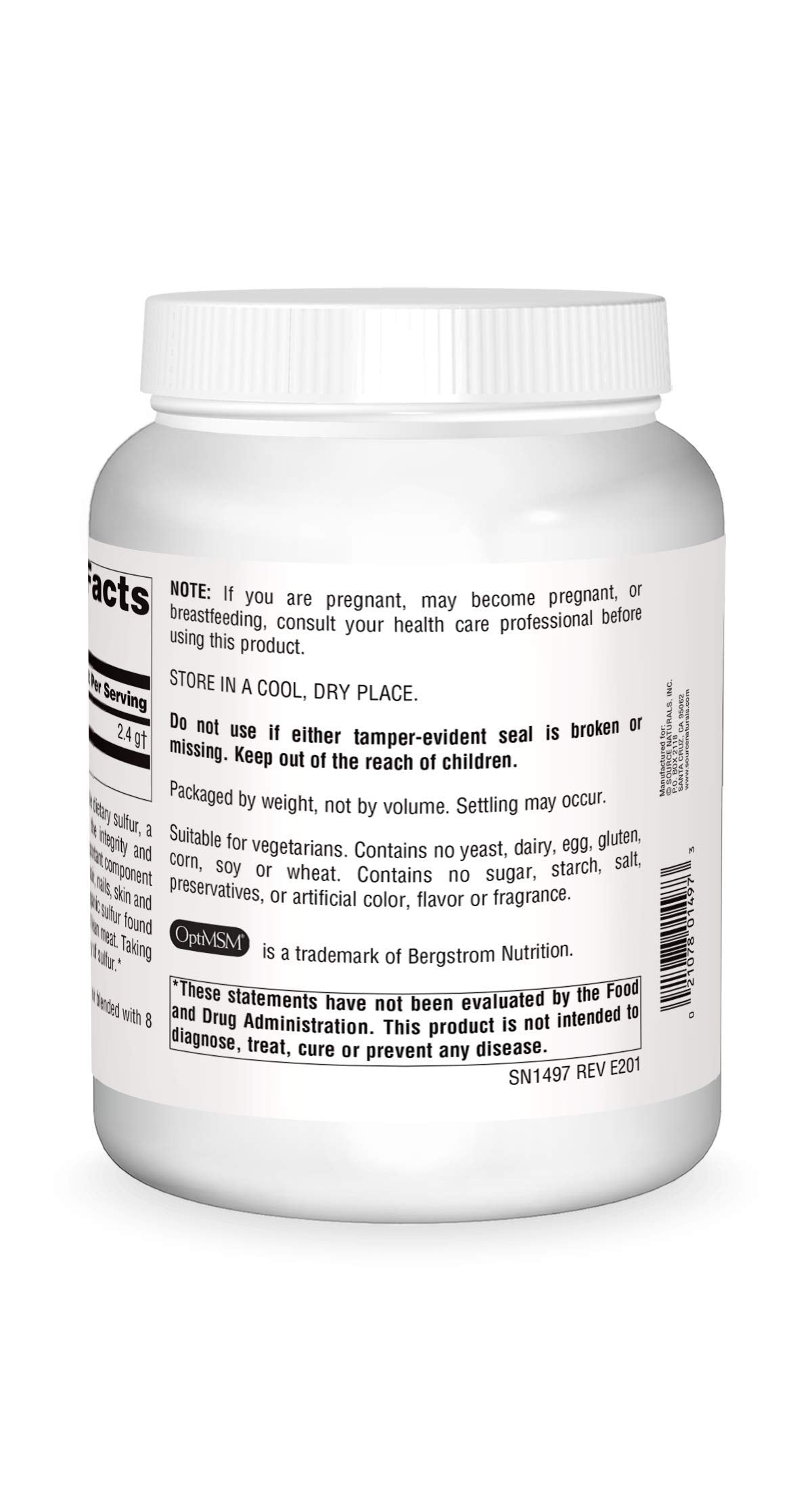 Pouring MSM powder into a glass to mix with water for easy daily use